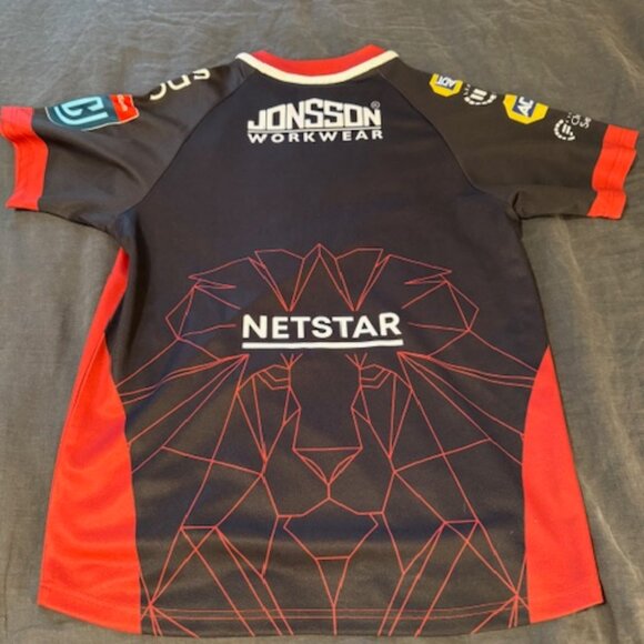 Emirates Lions Rugby Macron Jersey - Size L - Excellent Condition - Picture 2 of 8